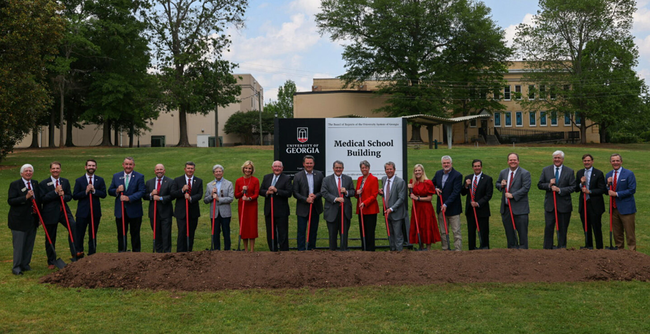 University of Georgia officials at groundbreaking ceremony